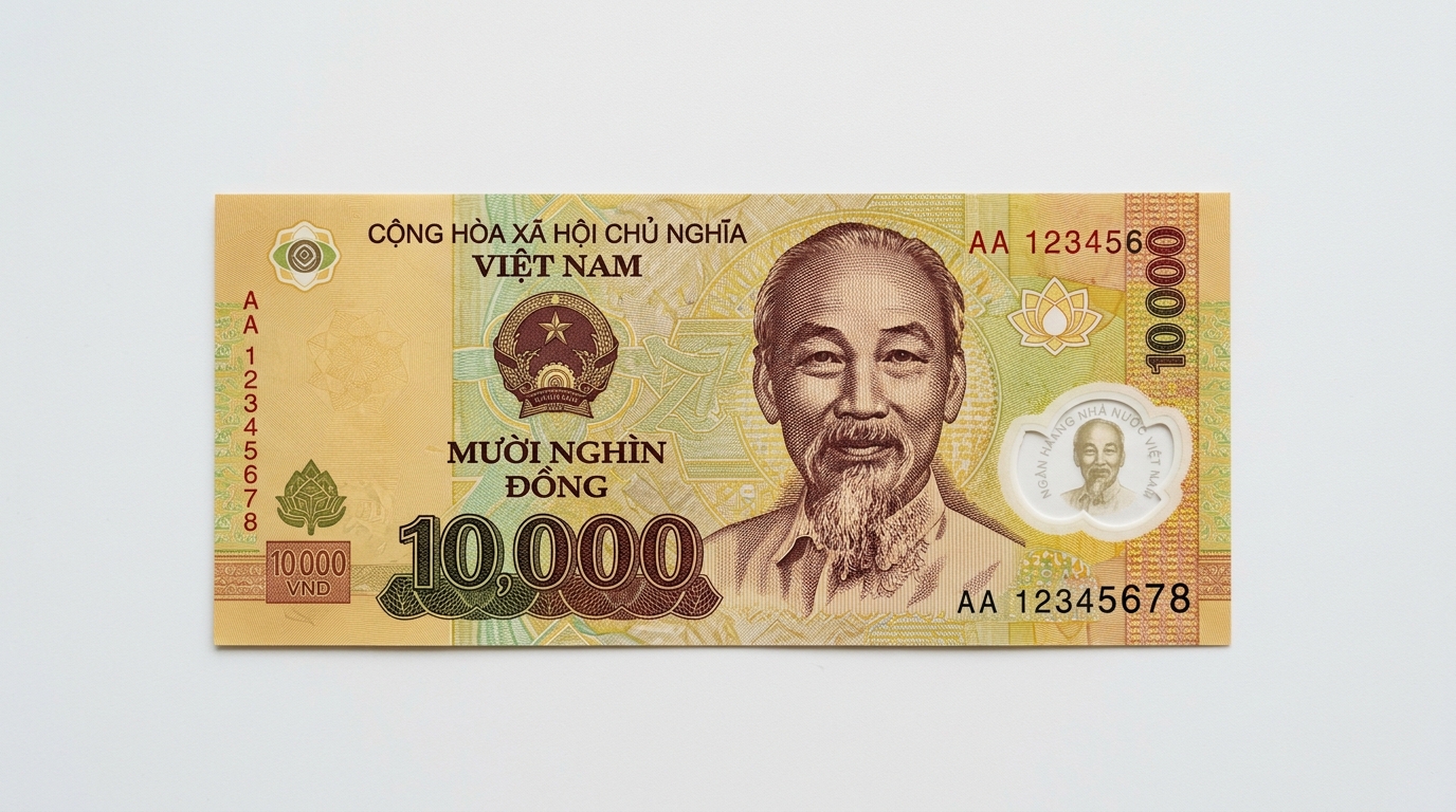 10,000 VND Front-Side Polymer Banknote Photo