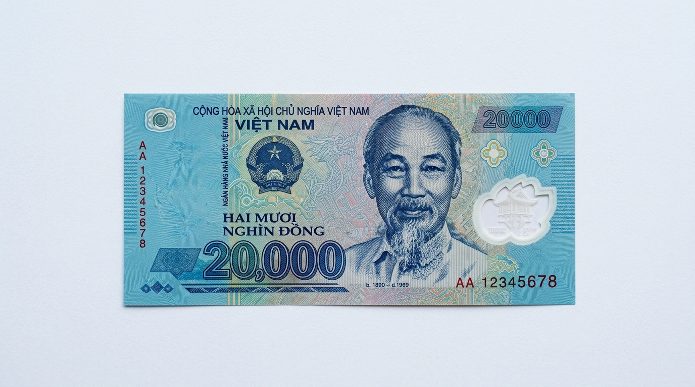 20,000 VND Front-Side Polymer Banknote Photo