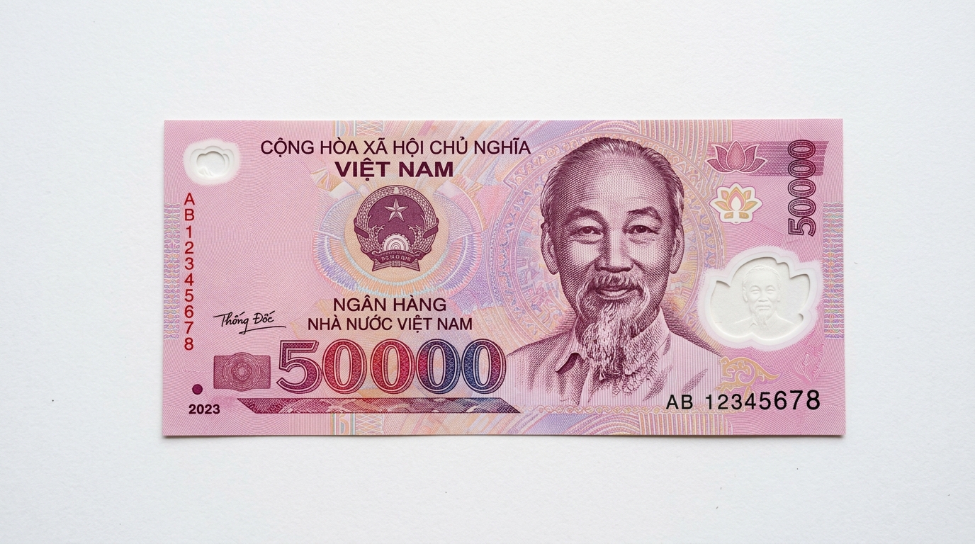 50,000 VND Front-Side Polymer Banknote Photo
